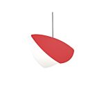 Suspendu LED Papillons Sonneman 2901.25-BR 9W 1 lumière teinte rouge satiné