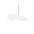 Suspendu LED Papillons Sonneman 2901.25-CW 9W 1 lumière abat-jour blanc satiné