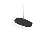 Suspendu LED Papillons Sonneman 2901.25-DK 9W 1 lumière abat-jour noir satiné