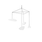 Suspendu LED Papillons Sonneman 2902.25W 22W 4 lumières abat-jour blanc satiné