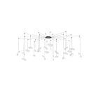 Suspendu LED Papillons Sonneman 2909.25W 100W 24 lumières abat-jour blanc satiné