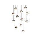 Suspendu LED Grapes Sonneman 2917.13-SML 36W 12 lumières nickel satiné