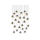 Suspendu LED Grapes Sonneman 2918.01-MED 96W 24 lumières chrome poli