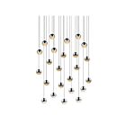 Suspendu LED Grapes Sonneman 2918.01-SML 72W 24 lumières chrome poli