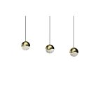 Sonneman 2920.14-MED 18W Finition laiton LED Suspendu