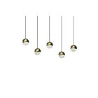 Sonneman 2921.14-SML 30W Finition laiton LED Suspendu