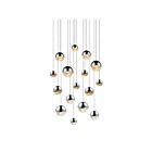 Suspendu LED Grapes Sonneman 2923.01-AST 64W 16 lumières chrome poli
