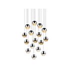 Suspendu LED Grapes Sonneman 2923.01-LRG 88W 16 lumières chrome poli