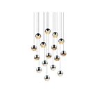 Suspendu LED Grapes Sonneman 2923.01-MED 64W 16 lumières chrome poli
