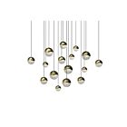 Sonneman 2923.14-AST 96W Finition laiton LED Suspendu