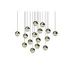Sonneman 2923.14-LRG 96W Finition laiton LED Suspendu