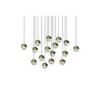Sonneman 2923.14-MED 96W Finition laiton LED Suspendu