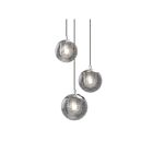 Suspendu LED Champagne Bubbles Sonneman 2962.01 4W 3 lumières chrome poli