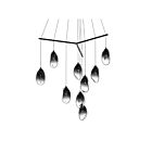 Suspendu LED Liquid Sonneman 2977.25K 4W 9 lumières satin noir