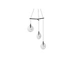 Suspendu LED Cantina Sonneman 2995.25C-SML 4W 3 lumières satin noir