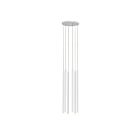 Suspendu LED Light Chimes Sonneman 3017.03-24 18W 6 lumières satin blanc