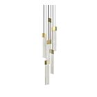 Sonneman 3095.14 6-Lumières 23W Finition laiton LED Lustre