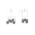 Sonneman 3097.01 11-Lumières 160W Chrome poli LED Lustre