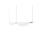 Suspendu LED Tela Sonneman 3122.03 60W 2 lumières satin blanc