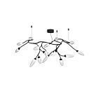 Plafonnier semi-encastré Vines Sonneman 3287.25 17W 17 lumières satin noir