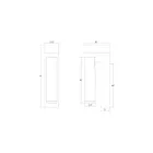 Sonneman 3361.98 16W Texte blanc LED Éclairage Sur Rail