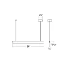Sonneman 3463.97 17W Noir texturé LED Suspendu