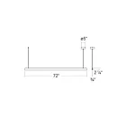 Sonneman 3466.98 29W Blanc texturé LED Suspendu
