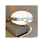 Sonneman 3612.25 6-Lumières 28W Noir satiné LED Lustre