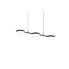 Sonneman 3613.25 6-Lumières 28W Noir satiné LED Lustre
