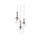 Suspendu Bubbles Sonneman 3763.35 60W 3 lumières nickel poli