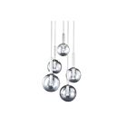 Suspendu Bubbles Sonneman 3765.35 60W 5 lumières nickel poli