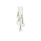Sonneman 3765.38 5-Lumières 60W Laiton satiné Lustre