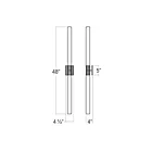 Sonneman 3964.01 68W Chrome poli LED Applique murale