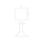 Sonneman 3974.03 72W Blanc satiné LED Suspendu