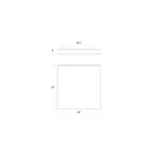 Sonneman 3977.03-35 53W Blanc satiné LED Plafonnier encastré