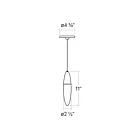 Sonneman 4160.01 3W Chrome poli LED Suspendu