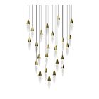 Sonneman 4166.38 72W Laiton satiné LED Suspendu