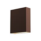 Applique LED Flat Box Sonneman 7105.72-WL 11W 1 lumière bronze texturé