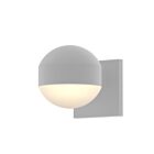 Applique LED à lumière vers le bas REALS Sonneman 7300.DC.DL.98-WL 10W 1 lumière blanc texturé