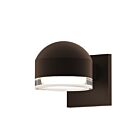 Applique LED à lumière vers le bas REALS Sonneman 7300.DC.FH.72-WL 10W 1 lumière bronze texturé