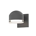 Applique LED à lumière vers le bas REALS Sonneman 7300.DC.FH.74-WL 10W 1 lumière gris texturé