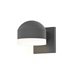 Applique LED à lumière vers le bas REALS Sonneman 7300.DC.FW.74-WL 10W 1 lumière gris texturé