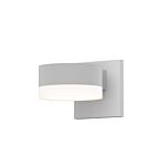 Applique LED à lumière vers le bas REALS Sonneman 7300.PC.FW.98-WL 10W 1 lumière blanc texturé