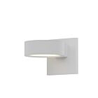 Applique LED à lumière vers le bas REALS Sonneman 7300.PC.PL.98-WL 10W 1 lumière blanc texturé