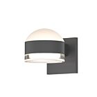 Applique LED à lumière vers le haut/bas REALS Sonneman 7302.DL.FH.74-WL 20W 2 lumières gris texturé