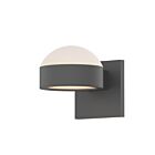 Applique LED à lumière vers le haut/bas REALS Sonneman 7302.DL.PL.74-WL 20W 2 lumières gris texturé