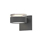 Applique LED à lumière vers le haut/bas REALS Sonneman 7302.FH.PL.74-WL 20W 2 lumières gris texturé