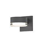 Applique LED à lumière vers le haut/bas REALS Sonneman 7302.PL.FH.74-WL 20W 2 lumières gris texturé