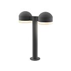 Double borne d'éclairage LED REALS Sonneman 7306.DC.FW.74-WL 40W 2 lumières gris texturé