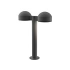 Double borne d'éclairage LED REALS Sonneman 7306.DC.PL.74-WL 40W 2 lumières gris texturé